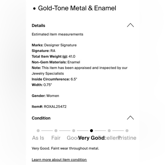 Authentic Roxanne Assoulin Line x Line Enamel Stretch Bracelet. Fun! - Picture 4 of 4